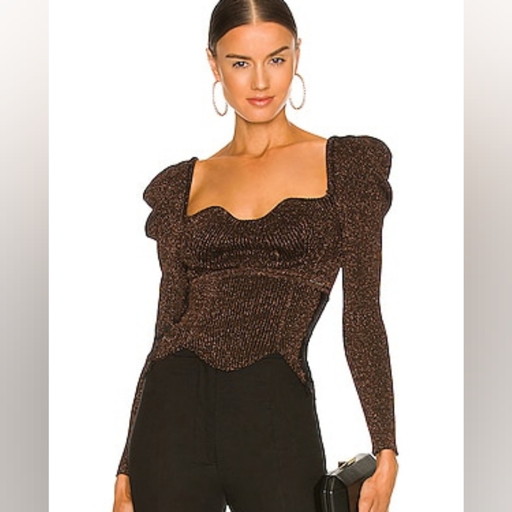 top inspired In Cassie Top in Bronze ELLIATT     No Brand